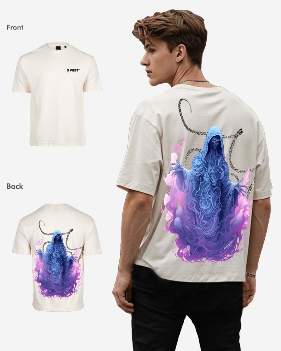 G West Mens Oversized Purple Reaper Tee G West