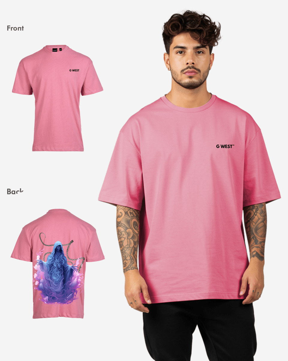 G West Mens Oversized Purple Reaper Tee G West