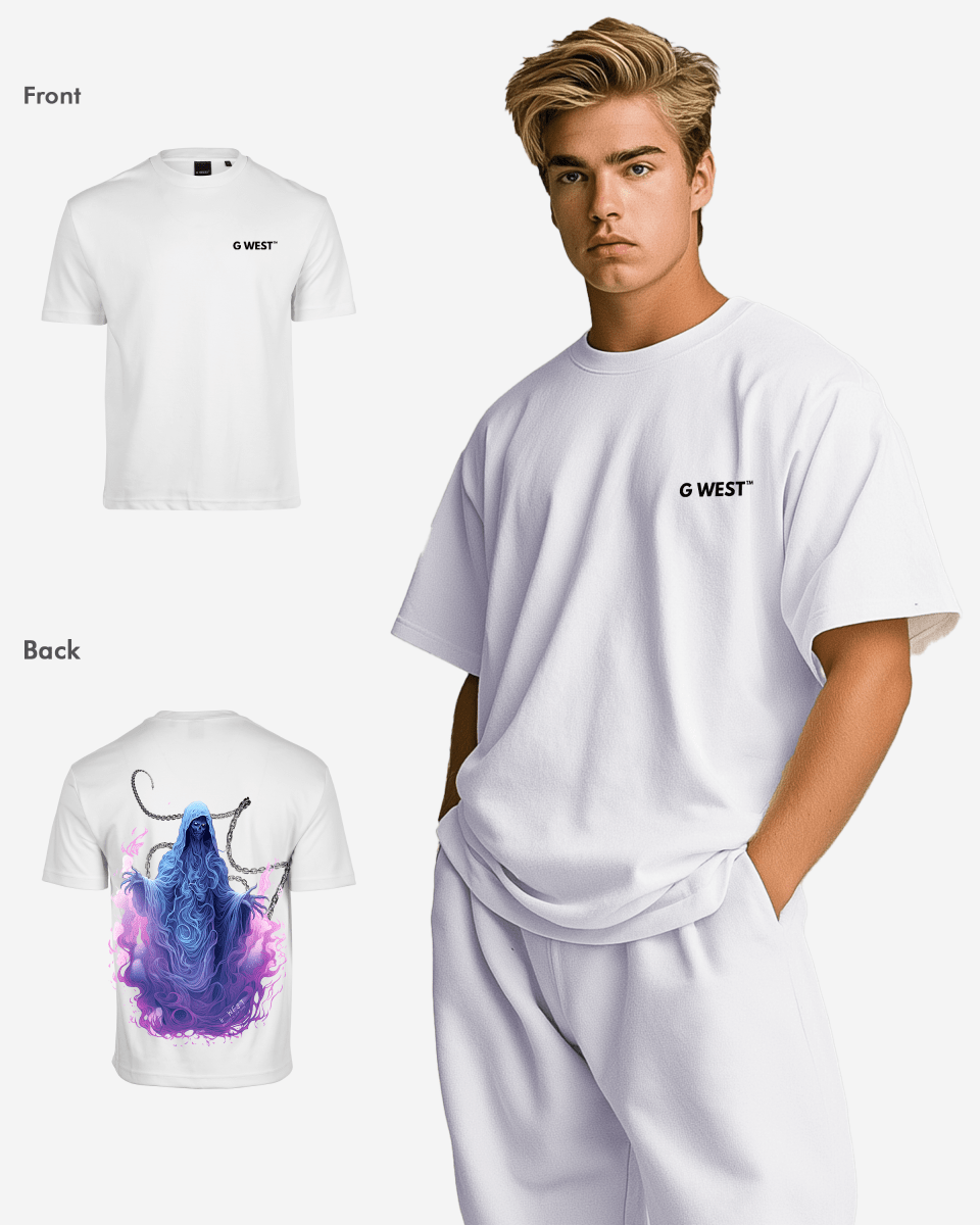 G West Mens Oversized Purple Reaper Tee G West