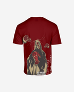 G West Mens Oversized Red Skull Tee G West