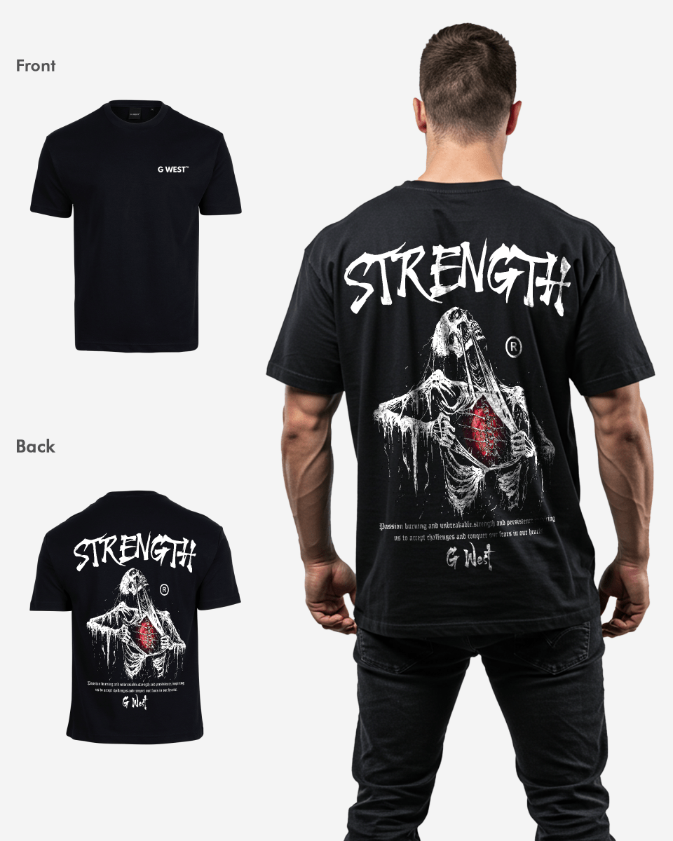 G West Oversized Ripping Skeleton T-Shirt Mens G West