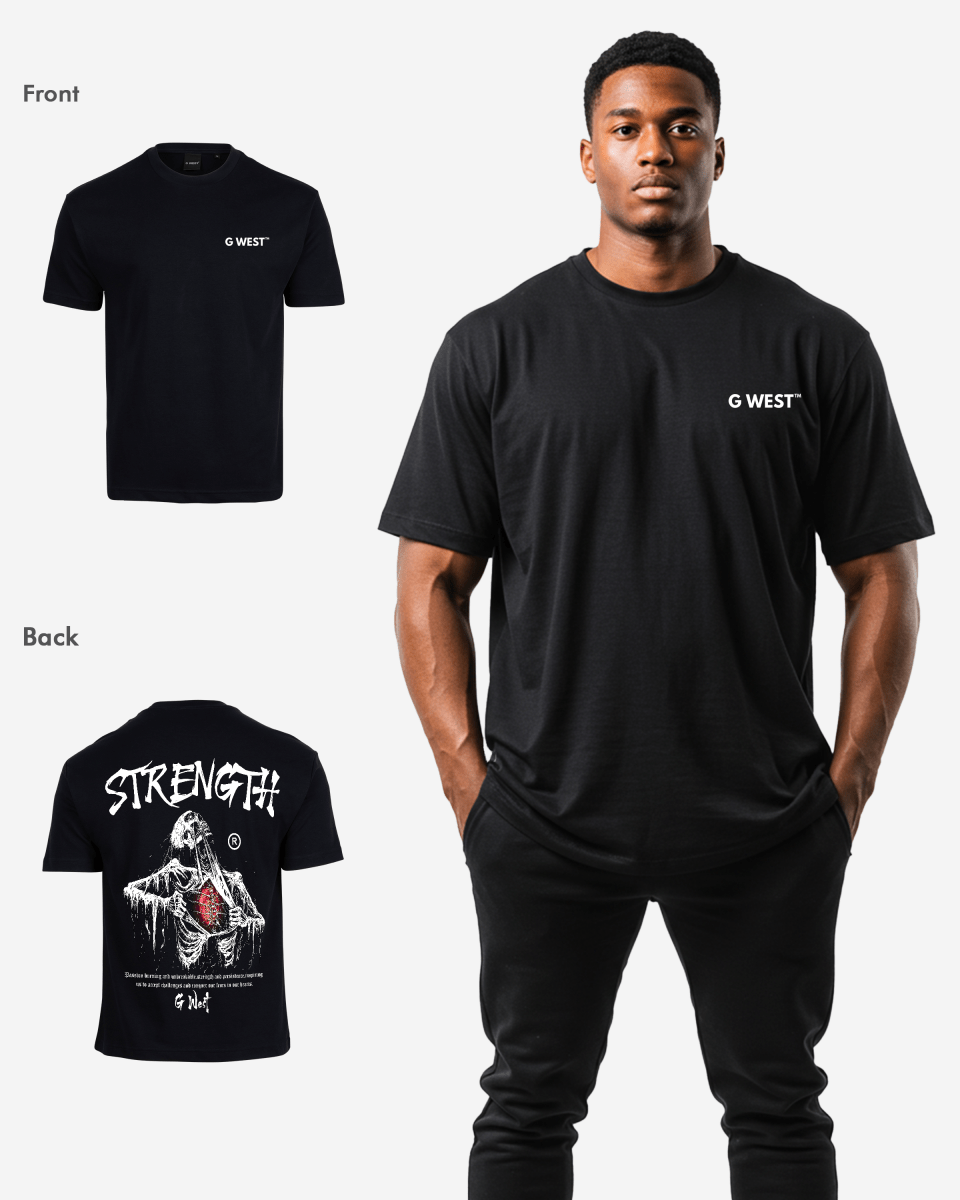 G West Oversized Ripping Skeleton T-Shirt Mens G West