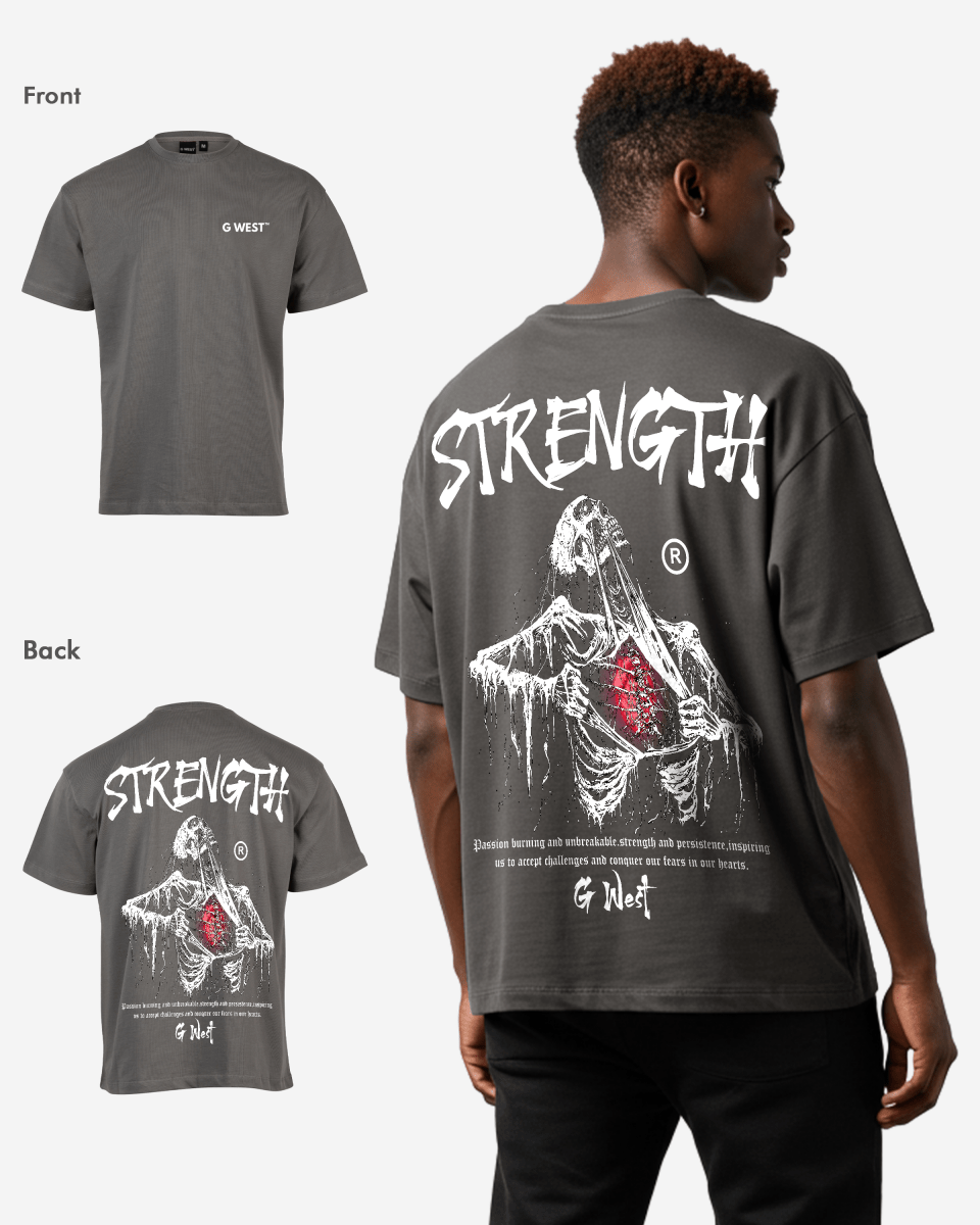 G West Oversized Ripping Skeleton T-Shirt Mens G West