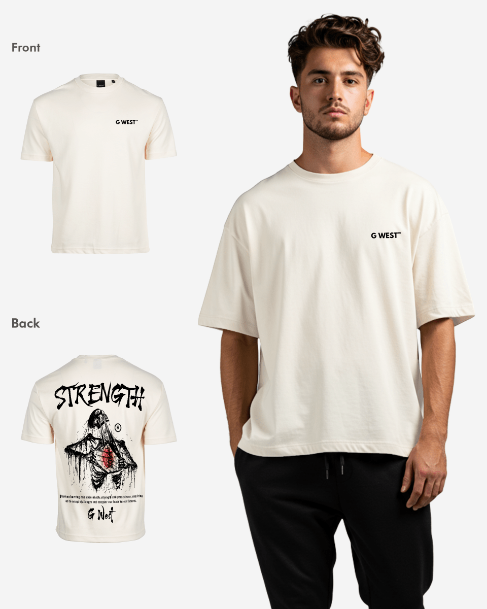 G West Oversized Ripping Skeleton T-Shirt Mens G West