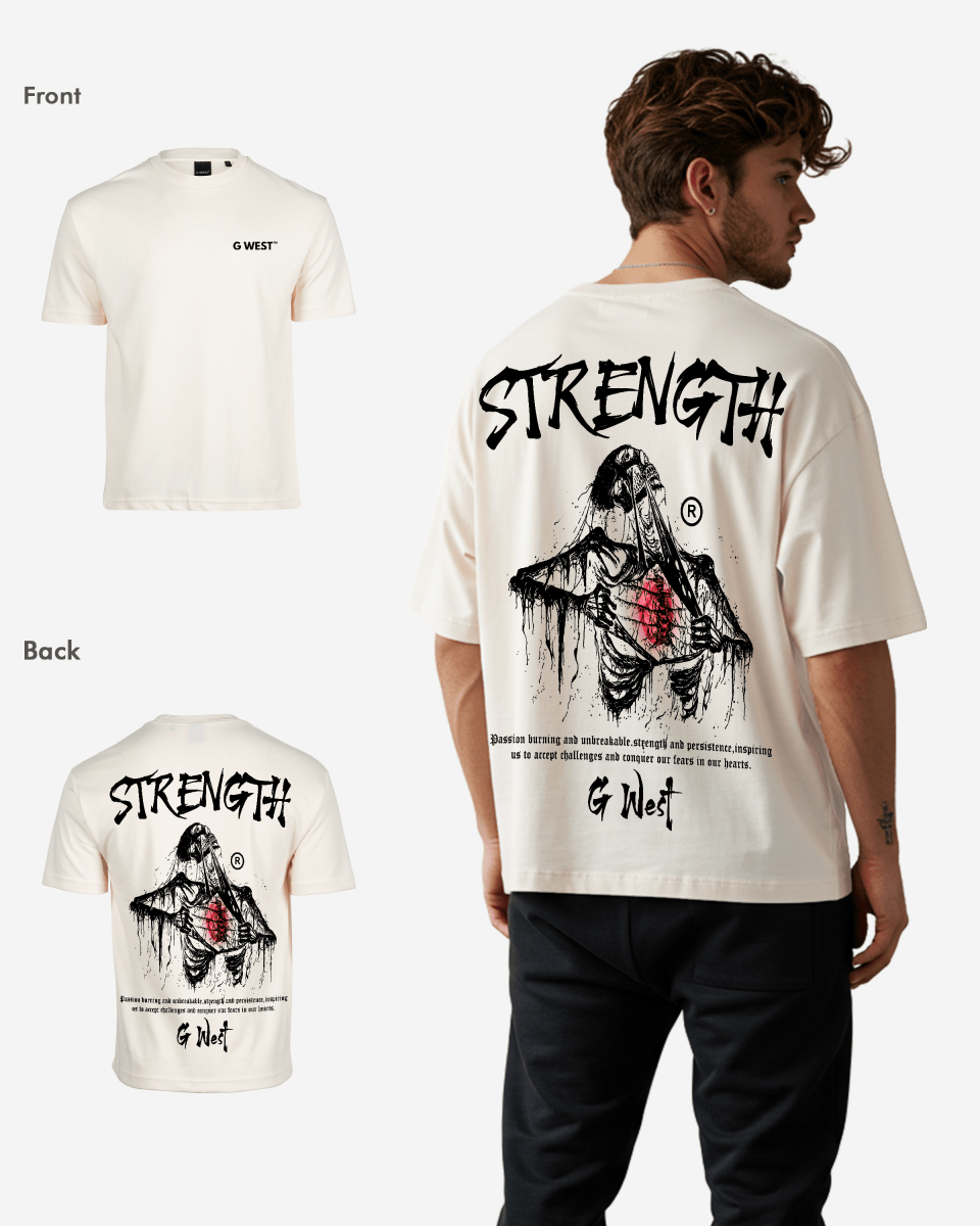 G West Oversized Ripping Skeleton T-Shirt Mens G West