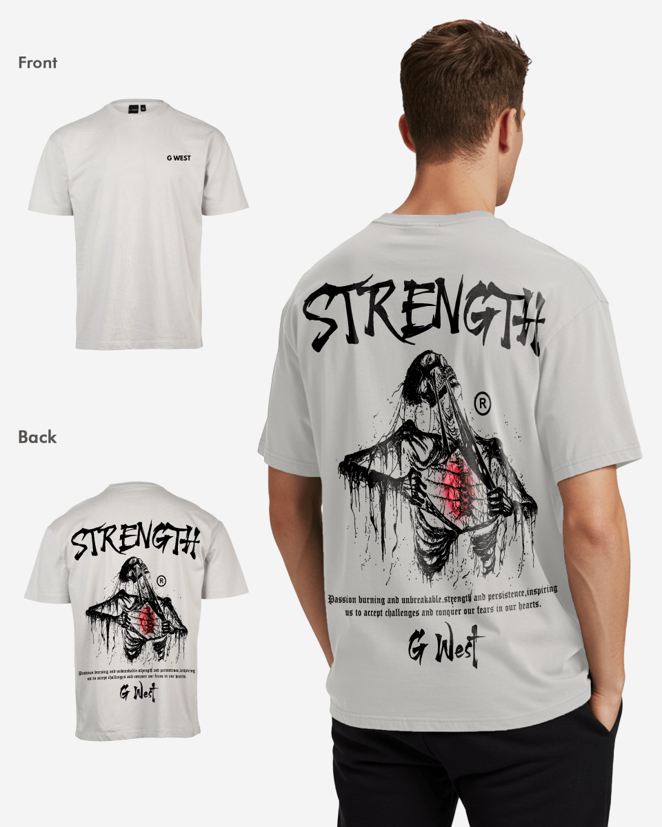 G West Oversized Ripping Skeleton T-Shirt Mens G West