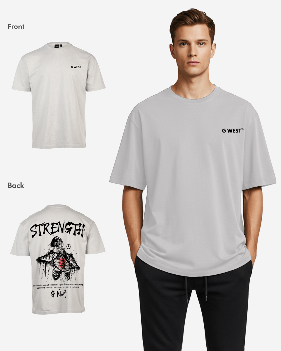 G West Oversized Ripping Skeleton T-Shirt Mens G West