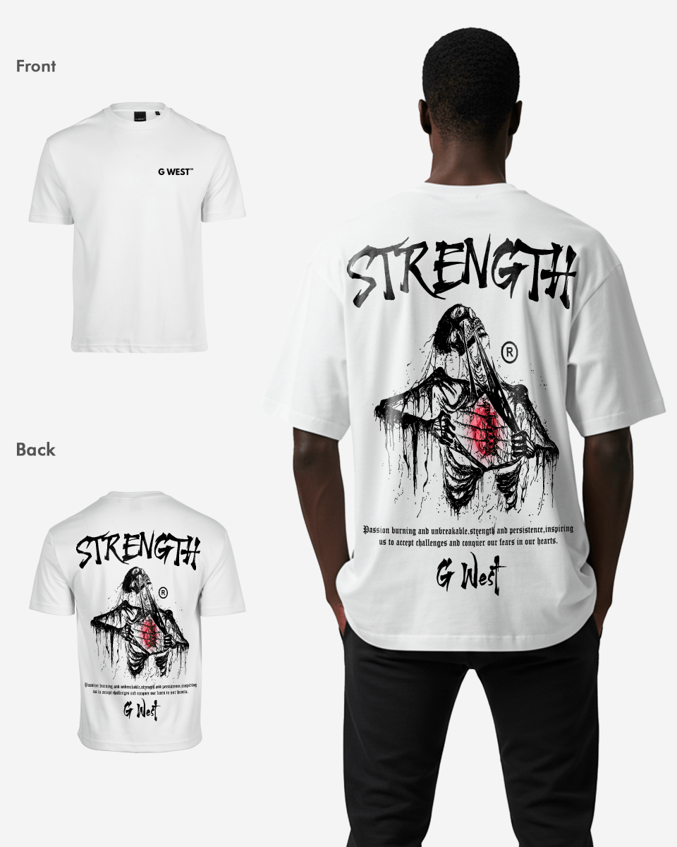 G West Oversized Ripping Skeleton T-Shirt Mens G West