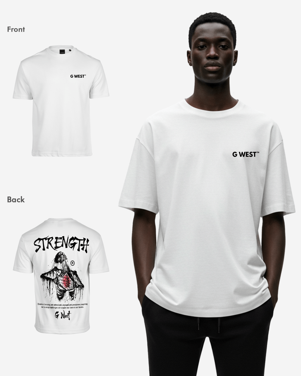 G West Oversized Ripping Skeleton T-Shirt Mens G West