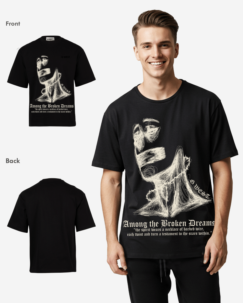 G West Oversized Sinner Black T-Shirt Mens G West