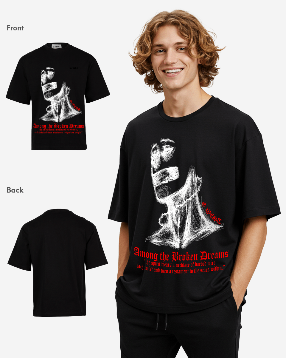 G West Oversized Sinner Black T-Shirt Mens G West