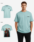G West Mens Oversized Skull & Rose T Shirt G West