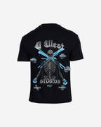 G West Mens Oversized Skull Tee G West