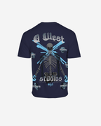 G West Mens Oversized Skull Tee G West