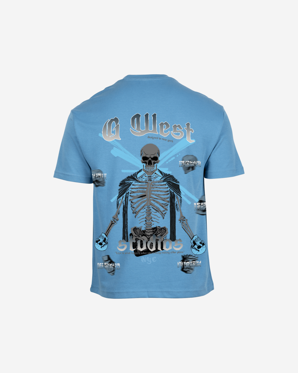 G West Mens Oversized Skull Tee G West