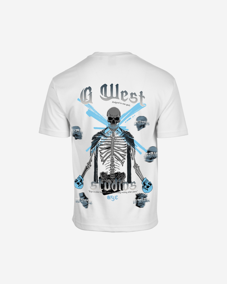 G West Mens Oversized Skull Tee G West