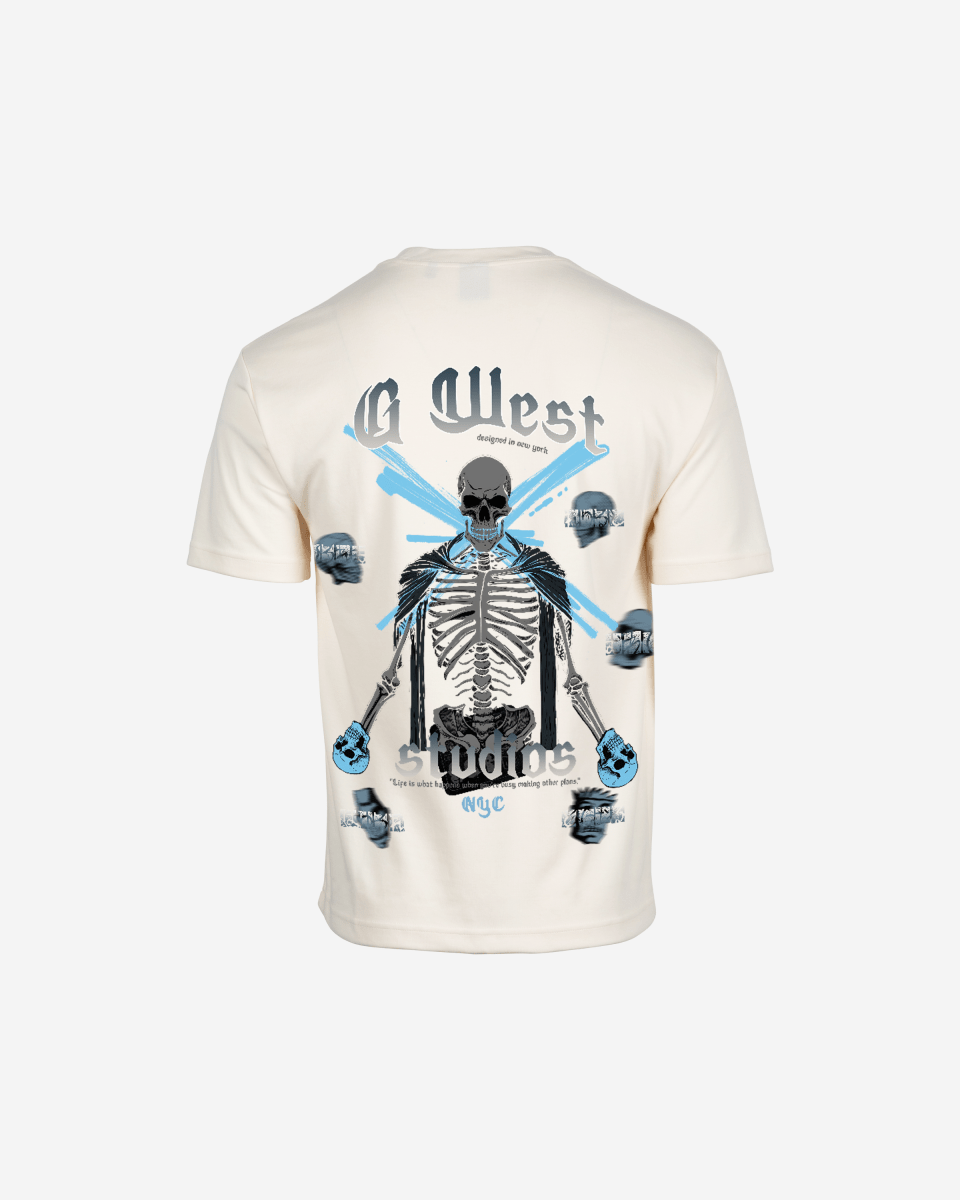 G West Mens Oversized Skull Tee G West