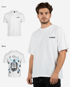 G West Mens Oversized Skull Tee G West