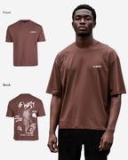 G West Mens Oversized Smoke Skeleton Tee G West