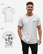 G West Mens Oversized Smoke Skeleton Tee G West
