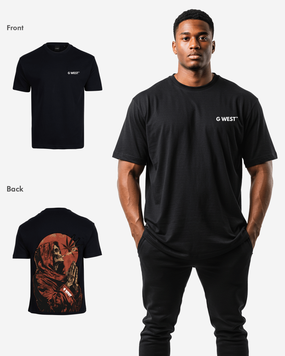 G West Mens Oversized Smoking Allen T Shirt G West