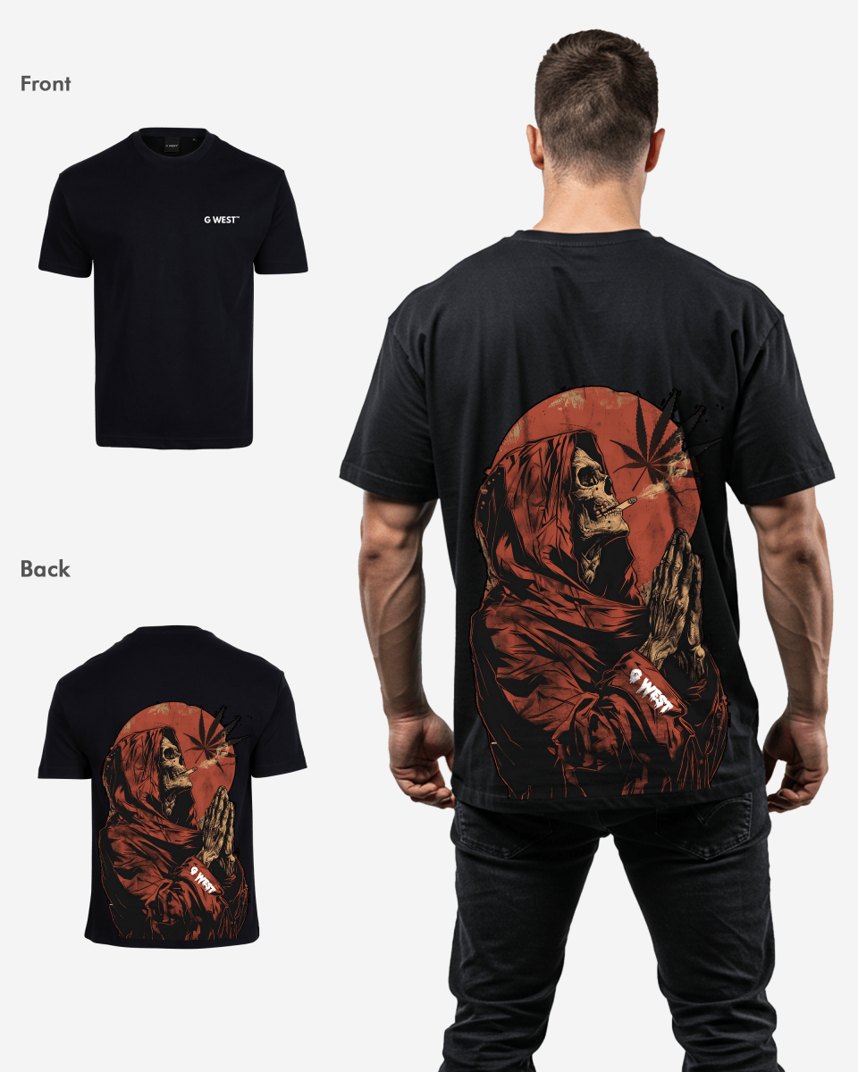 G West Mens Oversized Smoking Allen T Shirt G West