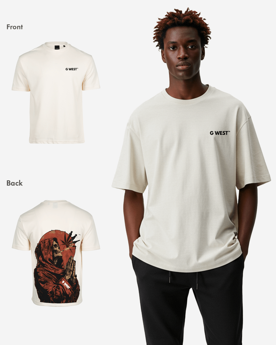G West Mens Oversized Smoking Allen T Shirt G West