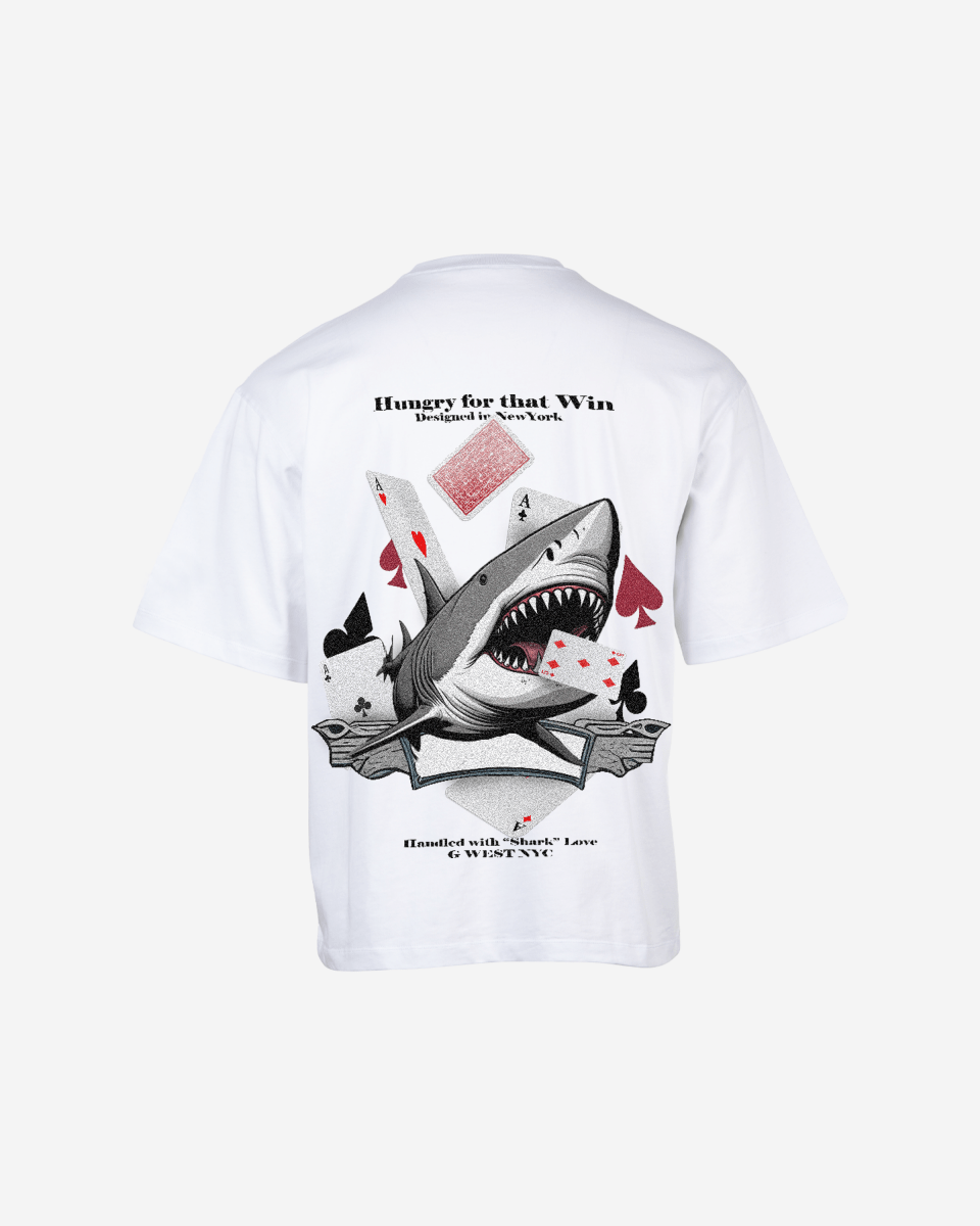 G West Oversized Spade Of Sharks T Shirt Mens G West