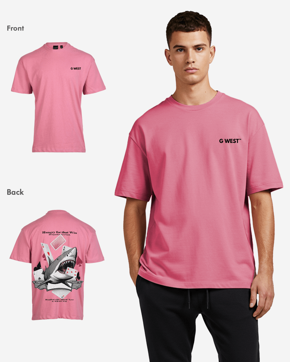 G West Oversized Spade Of Sharks T Shirt Mens G West