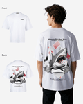 G West Oversized Spade Of Sharks T Shirt Mens G West