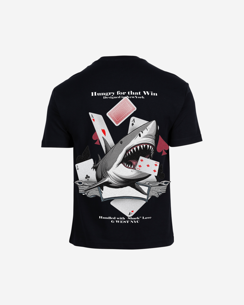 G West Oversized Spade Of Sharks T Shirt Mens G West