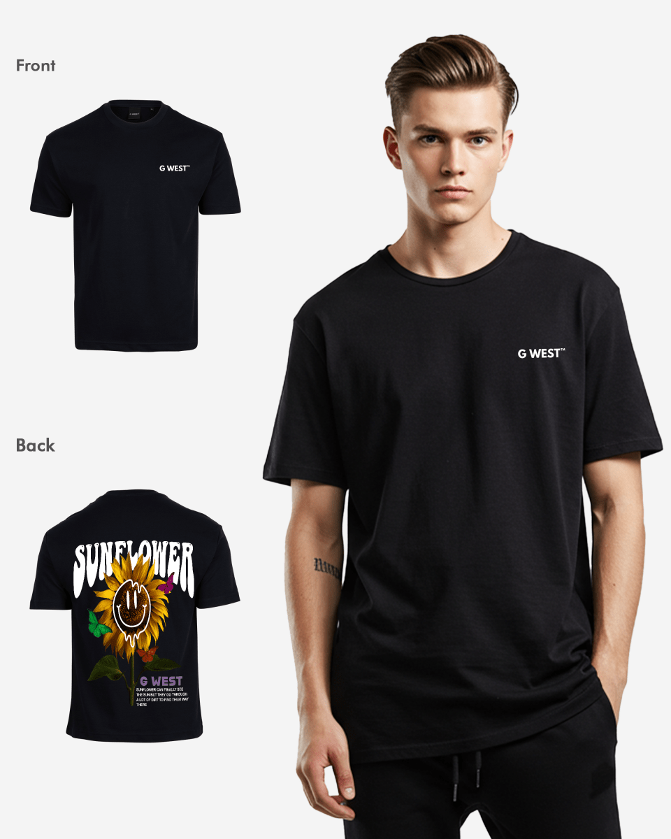 G West Oversized Sunflower T-Shirt Mens G West