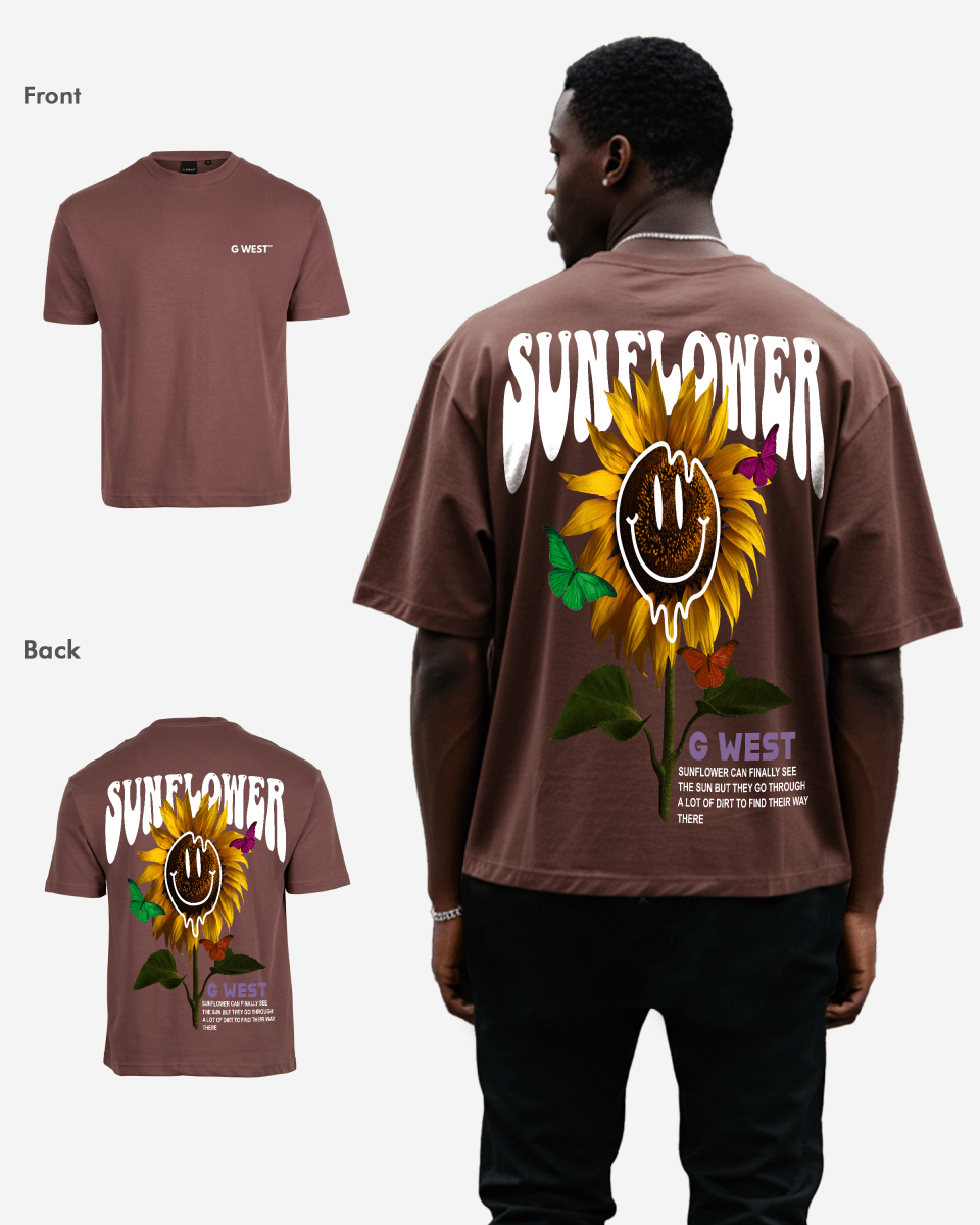 G West Oversized Sunflower T-Shirt Mens G West