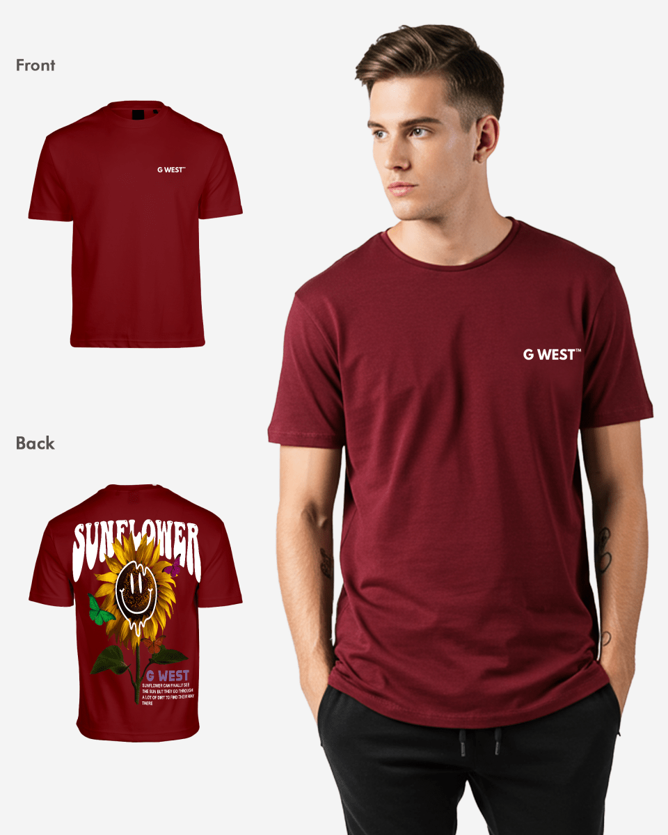 G West Oversized Sunflower T-Shirt Mens G West