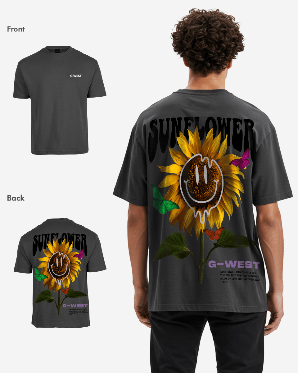 G West Oversized Sunflower T-Shirt Mens G West