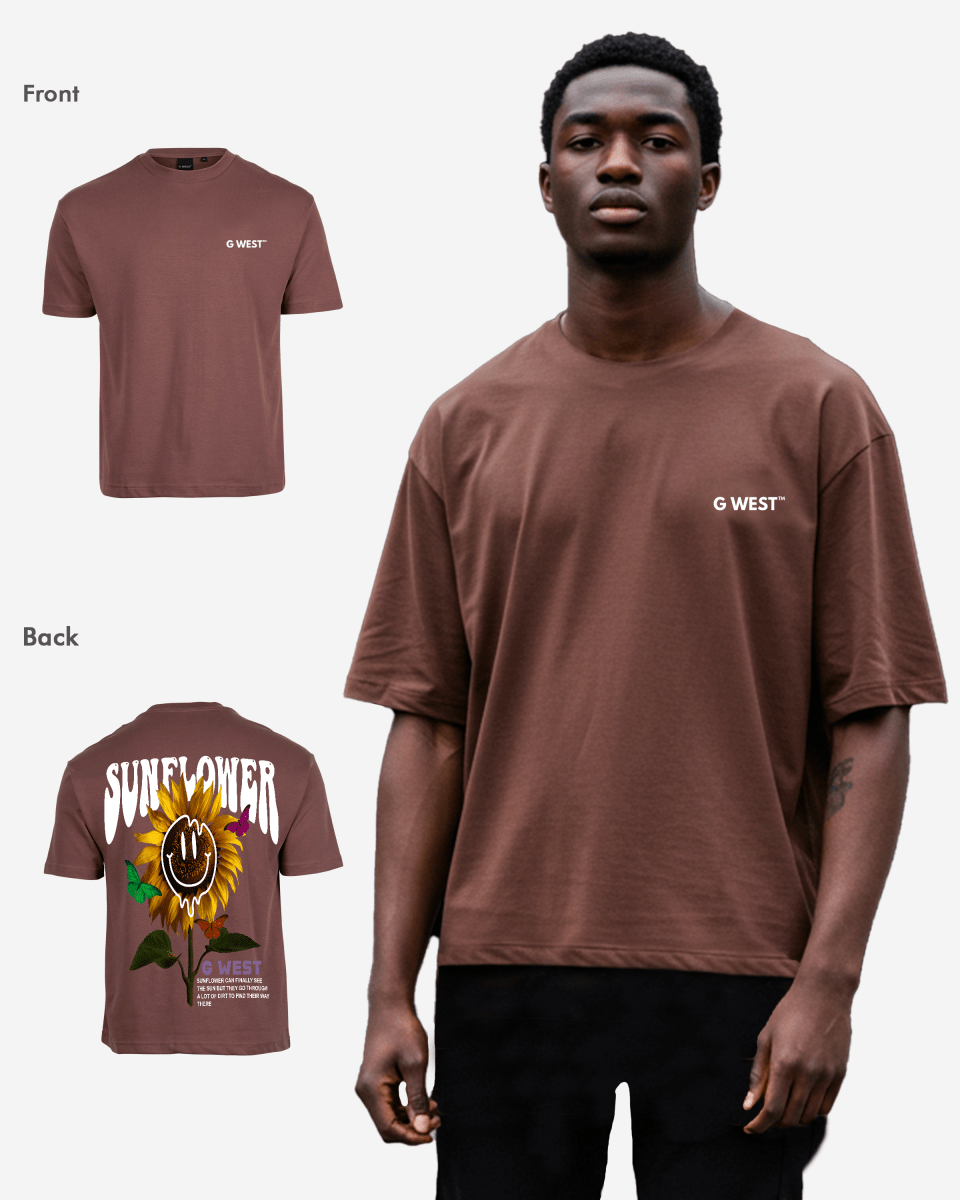 G West Oversized Sunflower T-Shirt Mens G West