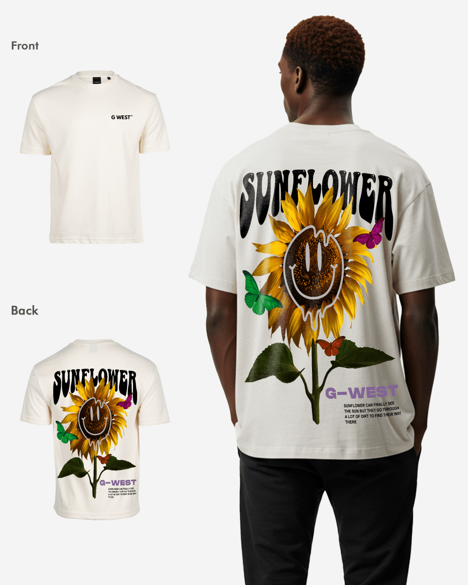 G West Oversized Sunflower T-Shirt Mens G West