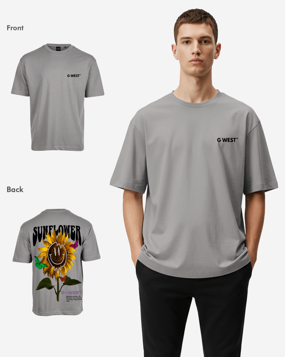 G West Oversized Sunflower T-Shirt Mens G West