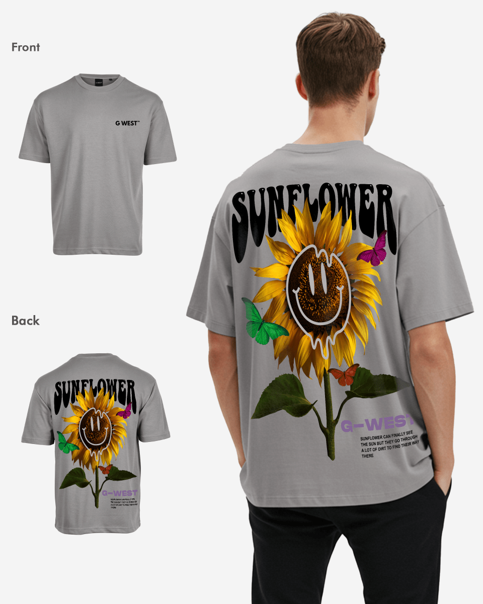 G West Oversized Sunflower T-Shirt Mens G West
