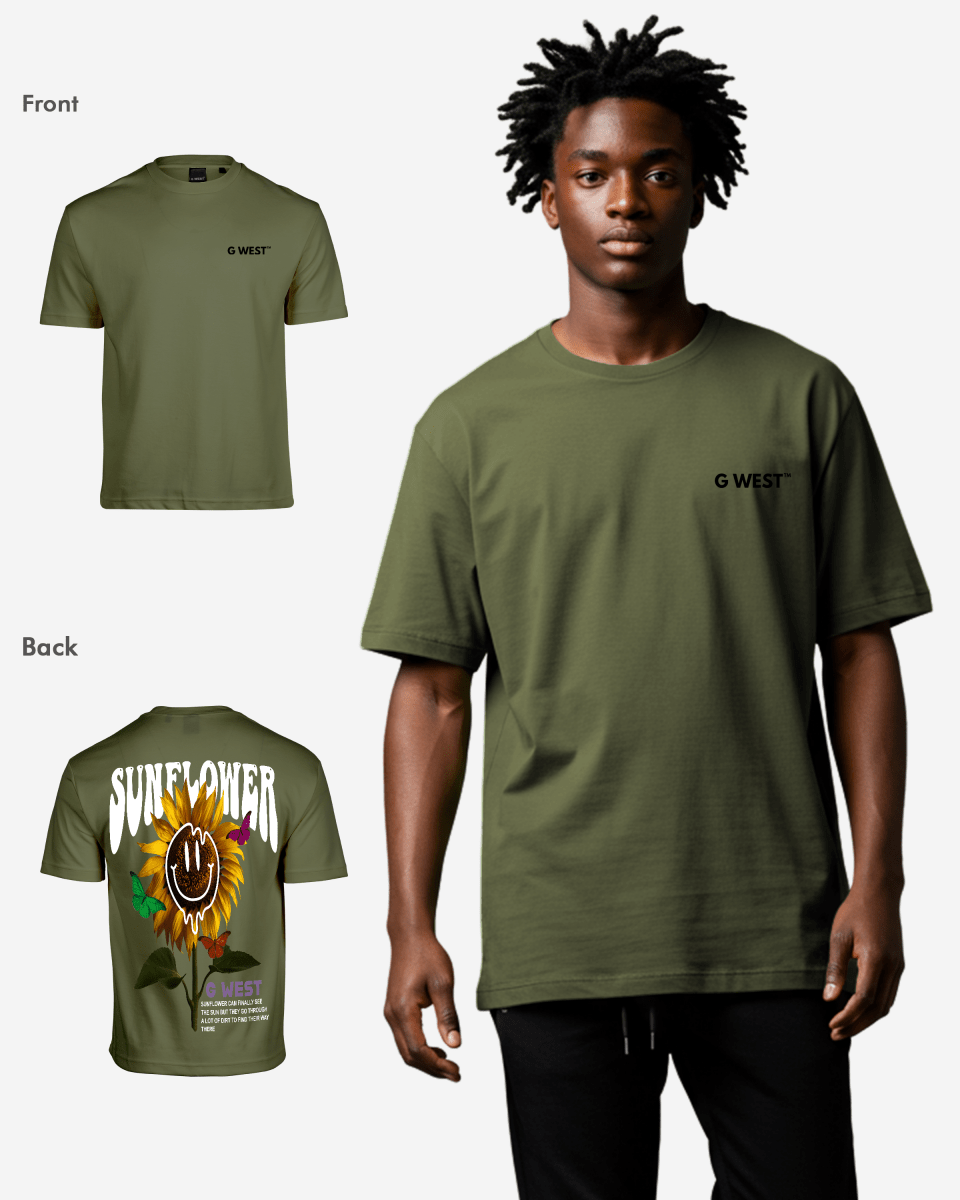 G West Oversized Sunflower T-Shirt Mens G West