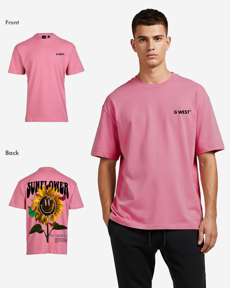 G West Oversized Sunflower T-Shirt Mens G West