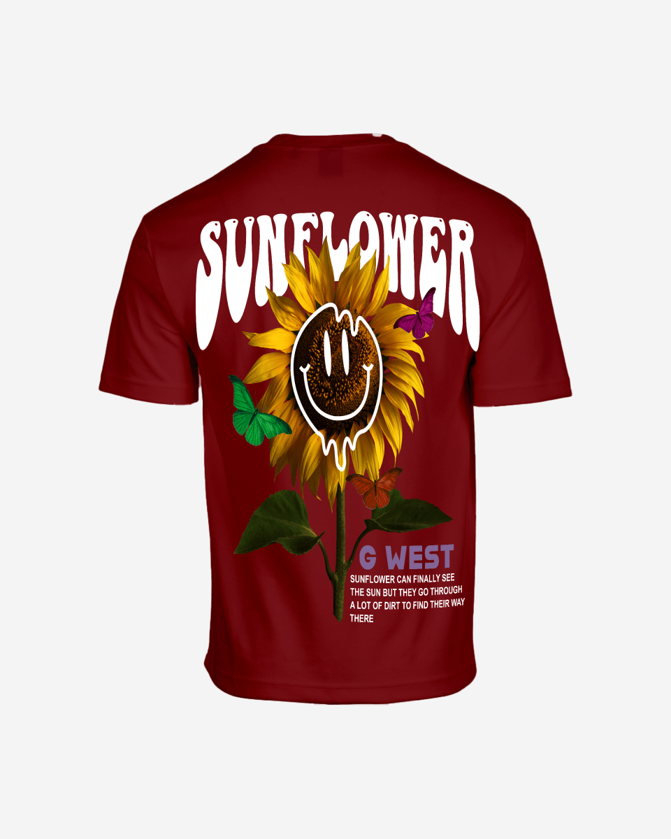G West Oversized Sunflower T-Shirt Mens G West