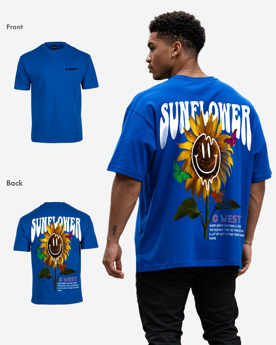 G West Oversized Sunflower T-Shirt Mens G West