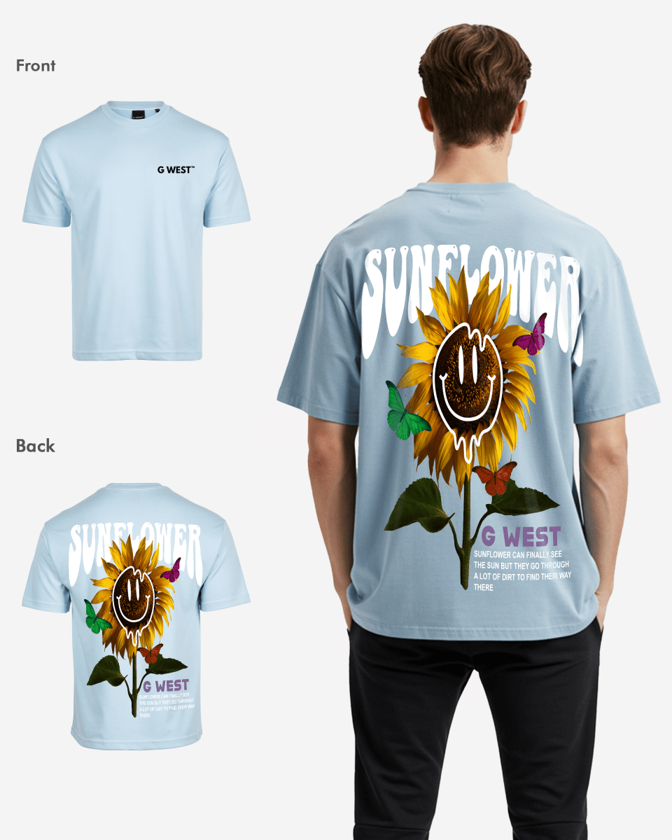 G West Oversized Sunflower T-Shirt Mens G West