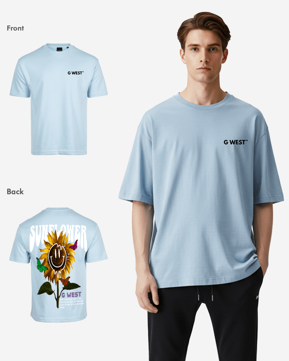 G West Oversized Sunflower T-Shirt Mens G West