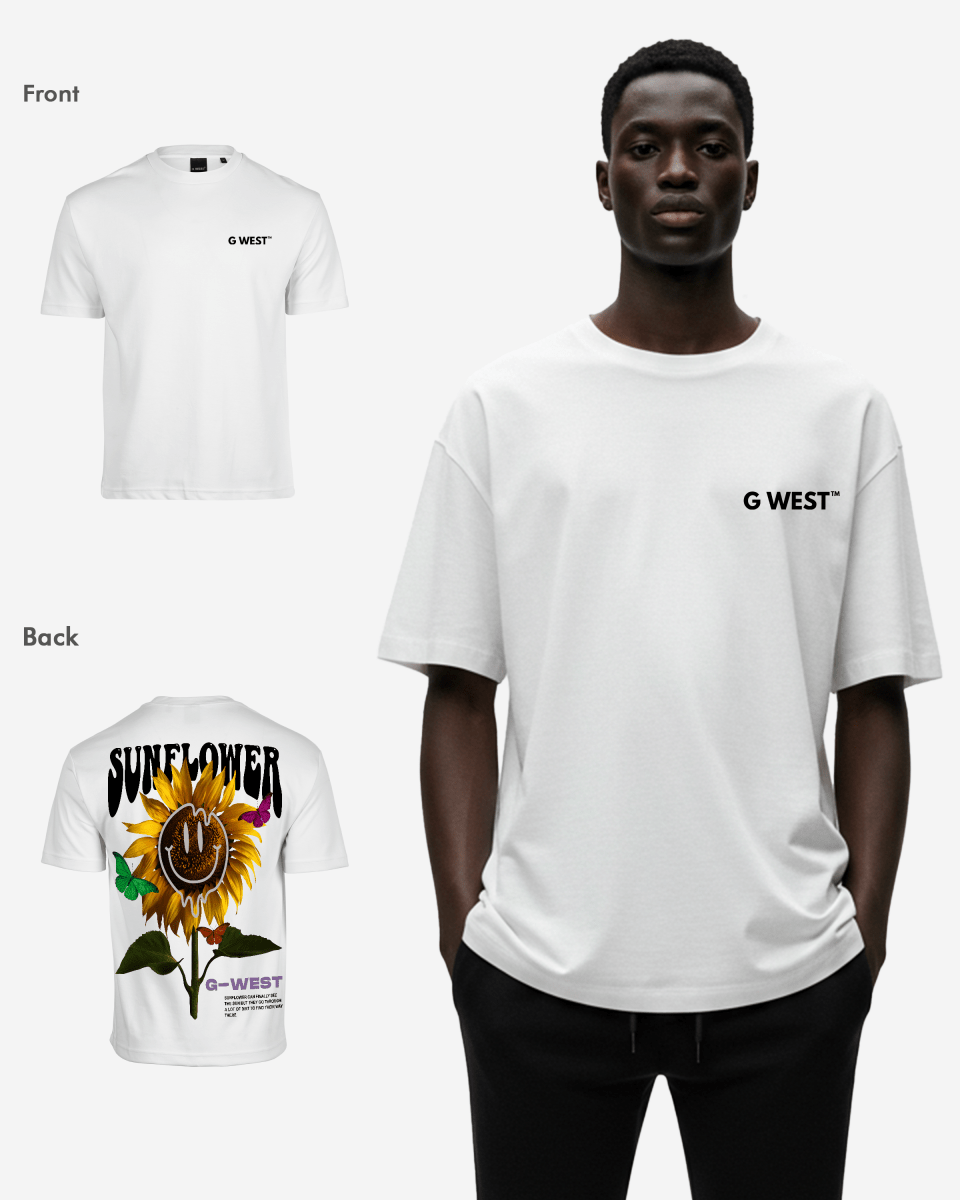 G West Oversized Sunflower T-Shirt Mens G West