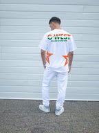 G West Mens Oversized Tee Cricket India Logo T-Shirt G West