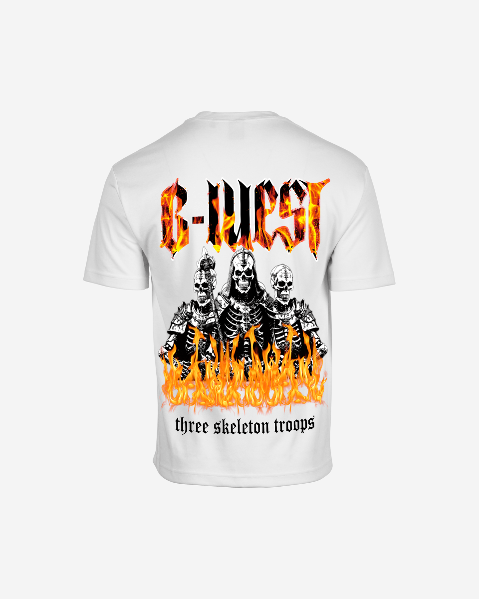 G West Oversized Tri Skeleton T-Shirt Mens G West