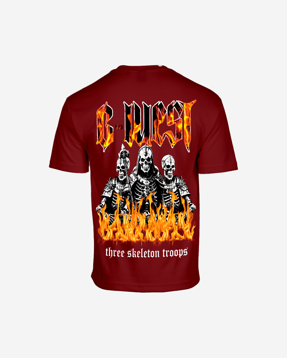 G West Oversized Tri Skeleton T-Shirt Mens G West