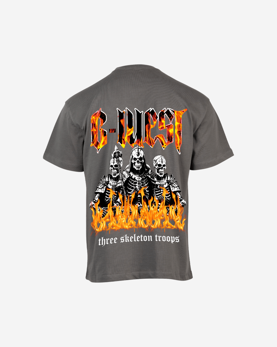 G West Oversized Tri Skeleton T-Shirt Mens G West